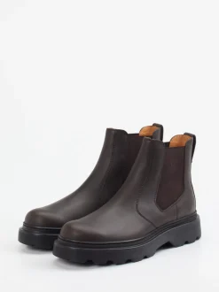 Tod's – Chelsea Boots aus Glattleder Dunkelbraun