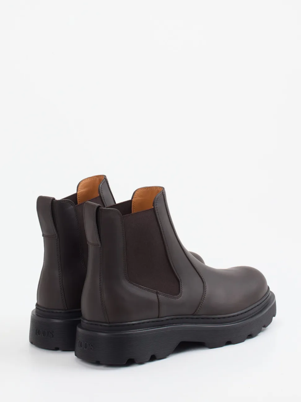 Tod's – Chelsea Boots aus Glattleder Dunkelbraun