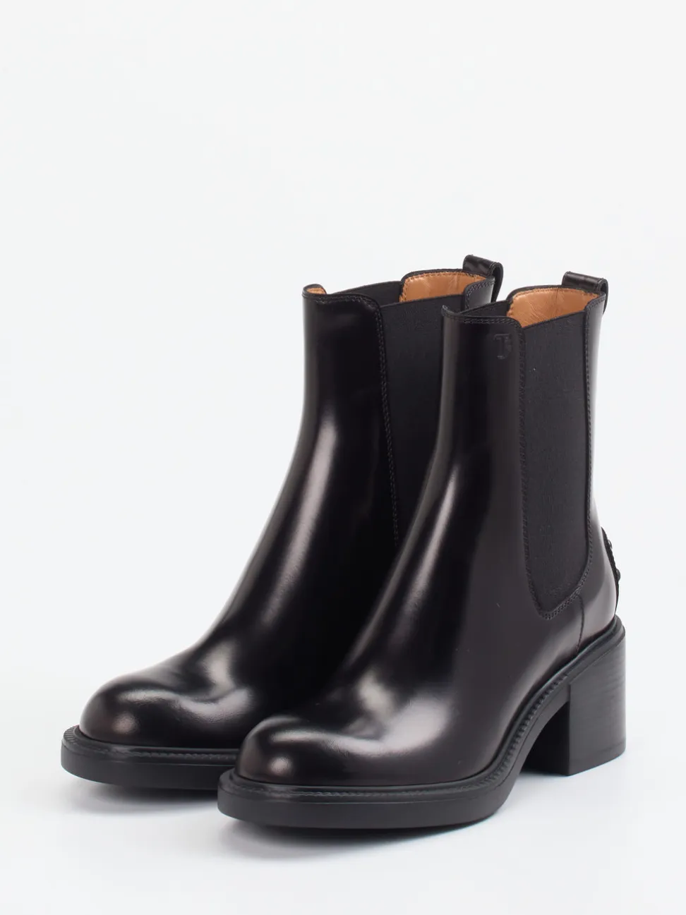 Tod's – Chelsea Boots aus Hochglanzleder Schwarz