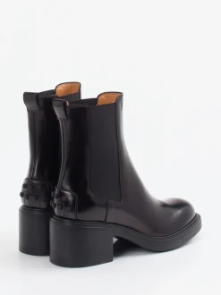 Tod's – Chelsea Boots aus Hochglanzleder Schwarz