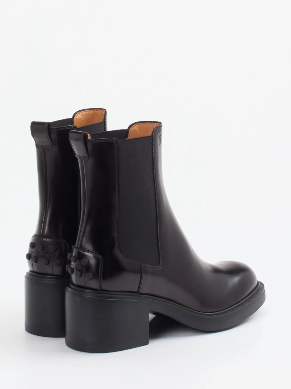 Tod's – Chelsea Boots aus Hochglanzleder Schwarz