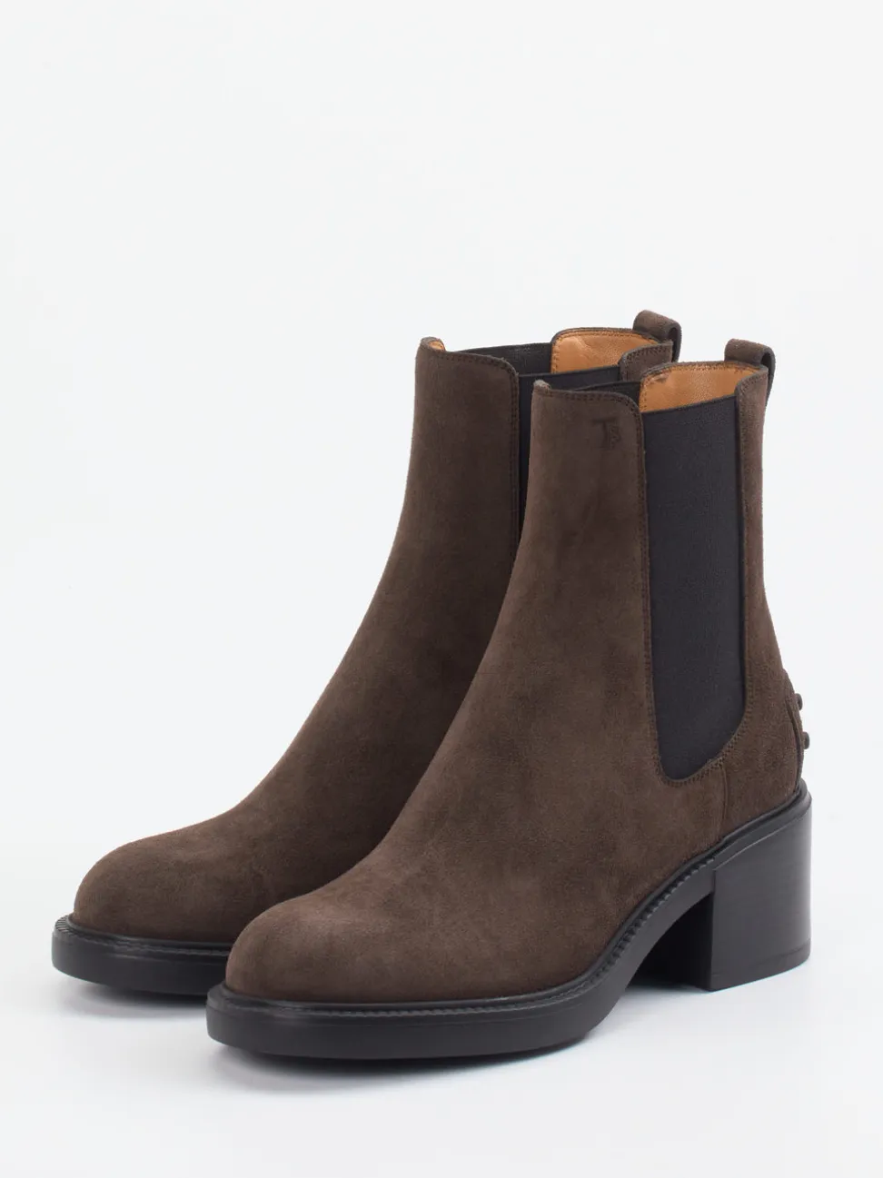 Tod's – Chelsea Boots aus Veloursleder Dunkelbraun