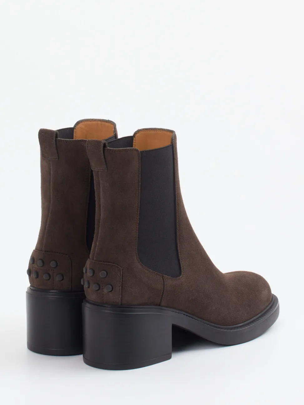 Tod's – Chelsea Boots aus Veloursleder Dunkelbraun