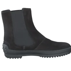 Tod's – Chelsea Boots aus Veloursleder Schwarz