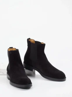 Tod's – Chelsea Boots aus Veloursleder Schwarz