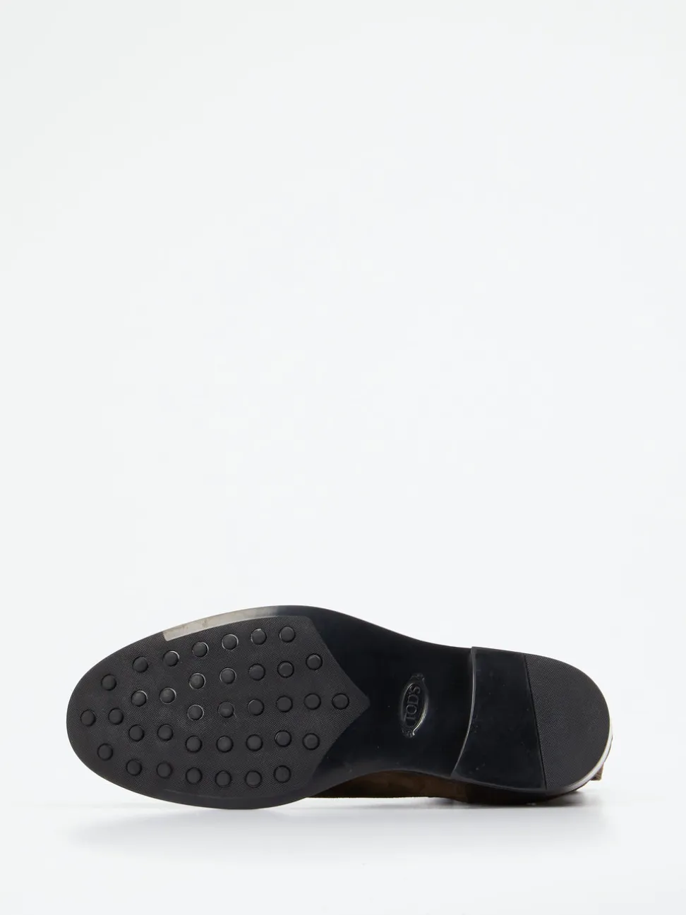 Tod's – Chelsea Boots aus Veloursleder dunkelbraun