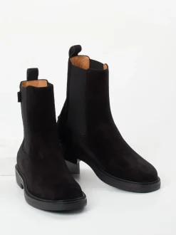 Tod's – Chelsea Boots aus Veloursleder schwarz