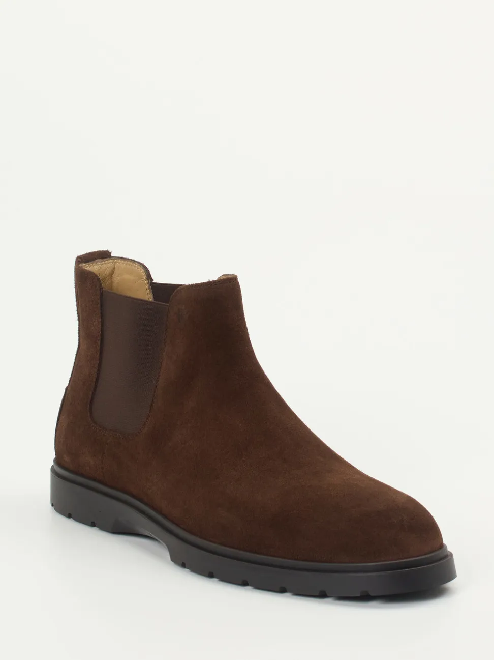 Tod's – Chelsea Boots aus Veloursleder dunkelbraun