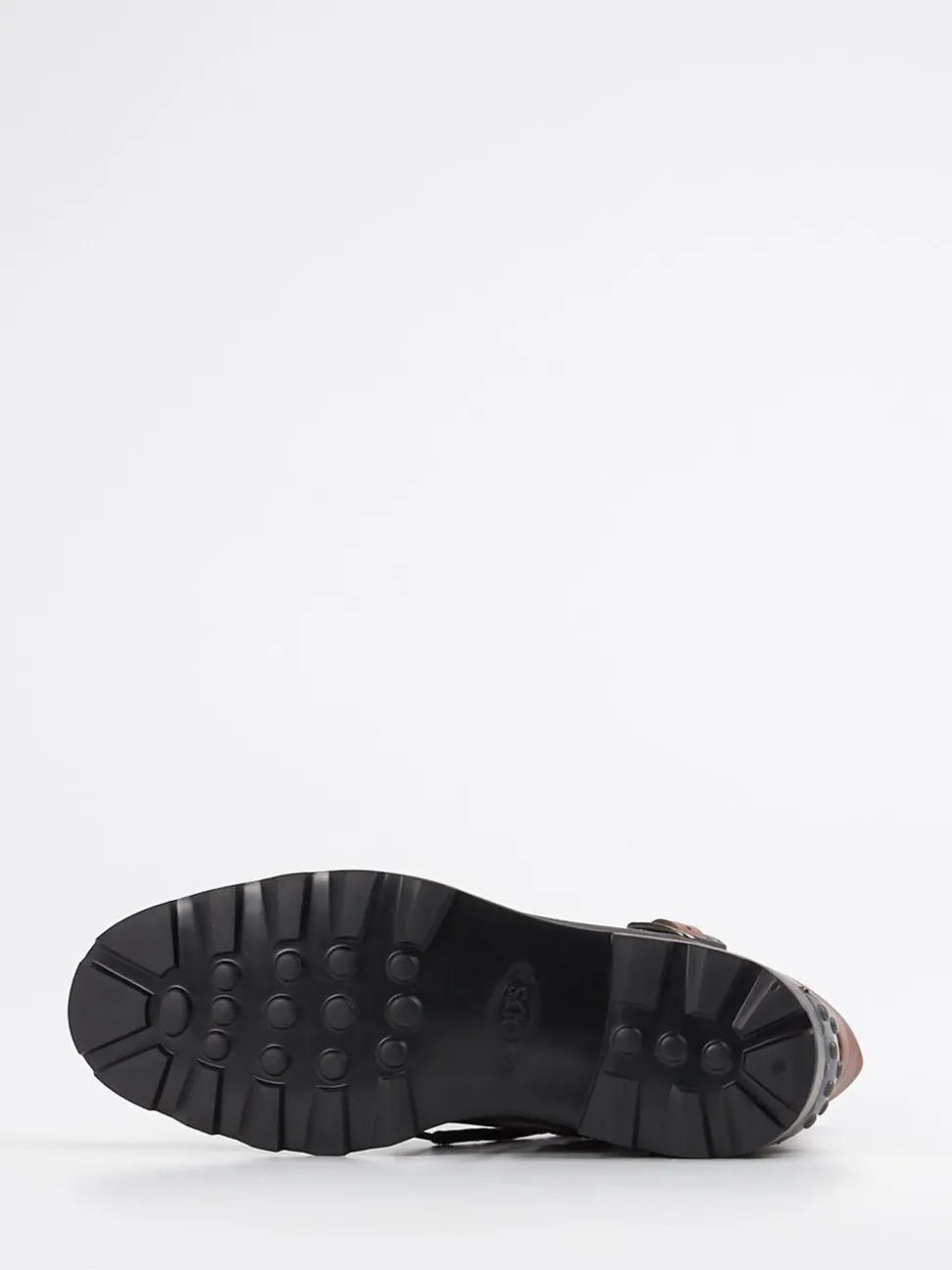 Tod's – Combat Boots aus Kalbleder kastanienbraun