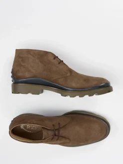Tod's – Desert Boots aus Veloursleder braun