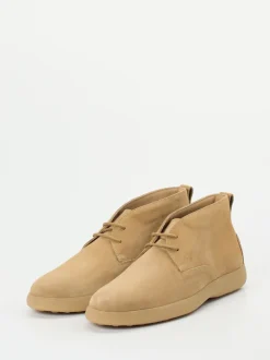 Tod's – Desert Boots aus Veloursleder sandbeige