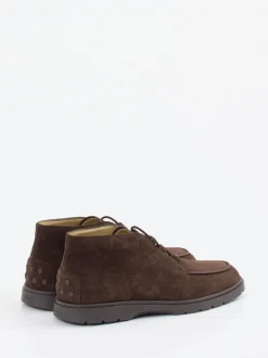 Tod's – Desert Boots aus Veloursleder Dunkelbraun