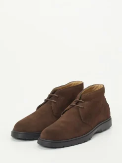 Tod's – Desert Boots aus Veloursleder Dunkelbraun