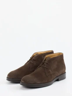 Tod's – Desert Boots aus Veloursleder Dunkelbraun