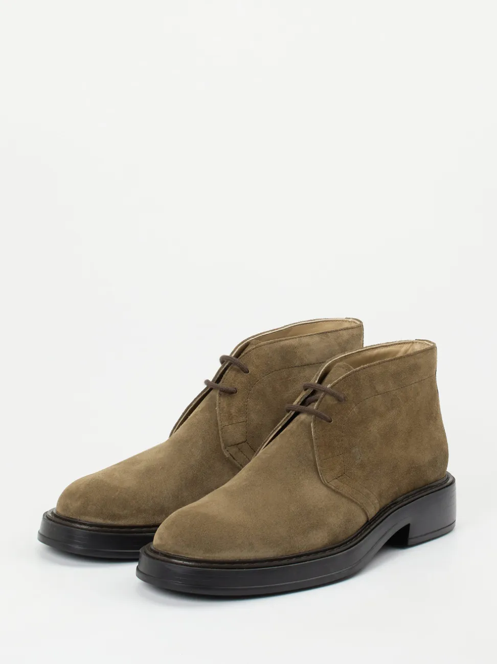 Tod's – Desert Boots aus Veloursleder schlammbraun