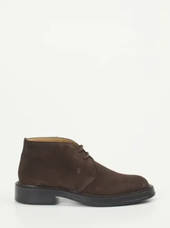 Tod's – Desert Boots aus Veloursleder Dunkelbraun