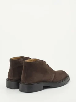 Tod's – Desert Boots aus Veloursleder Dunkelbraun