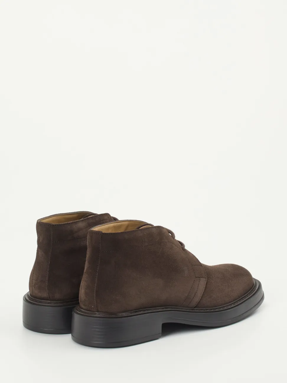 Tod's – Desert Boots aus Veloursleder Dunkelbraun