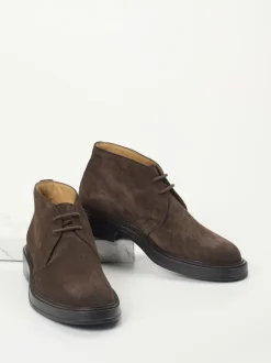 Tod's – Desert Boots aus Veloursleder Dunkelbraun