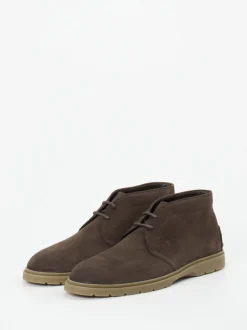 Tod's – Desert Boots aus Veloursleder braun