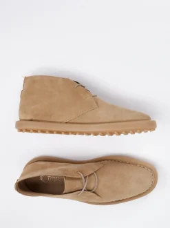 Tod's – Desert Boots aus Veloursleder beige