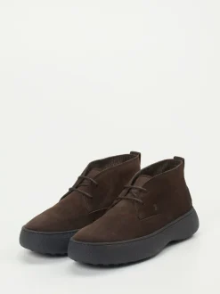 Tod's – Desert Boots aus Veloursleder braun