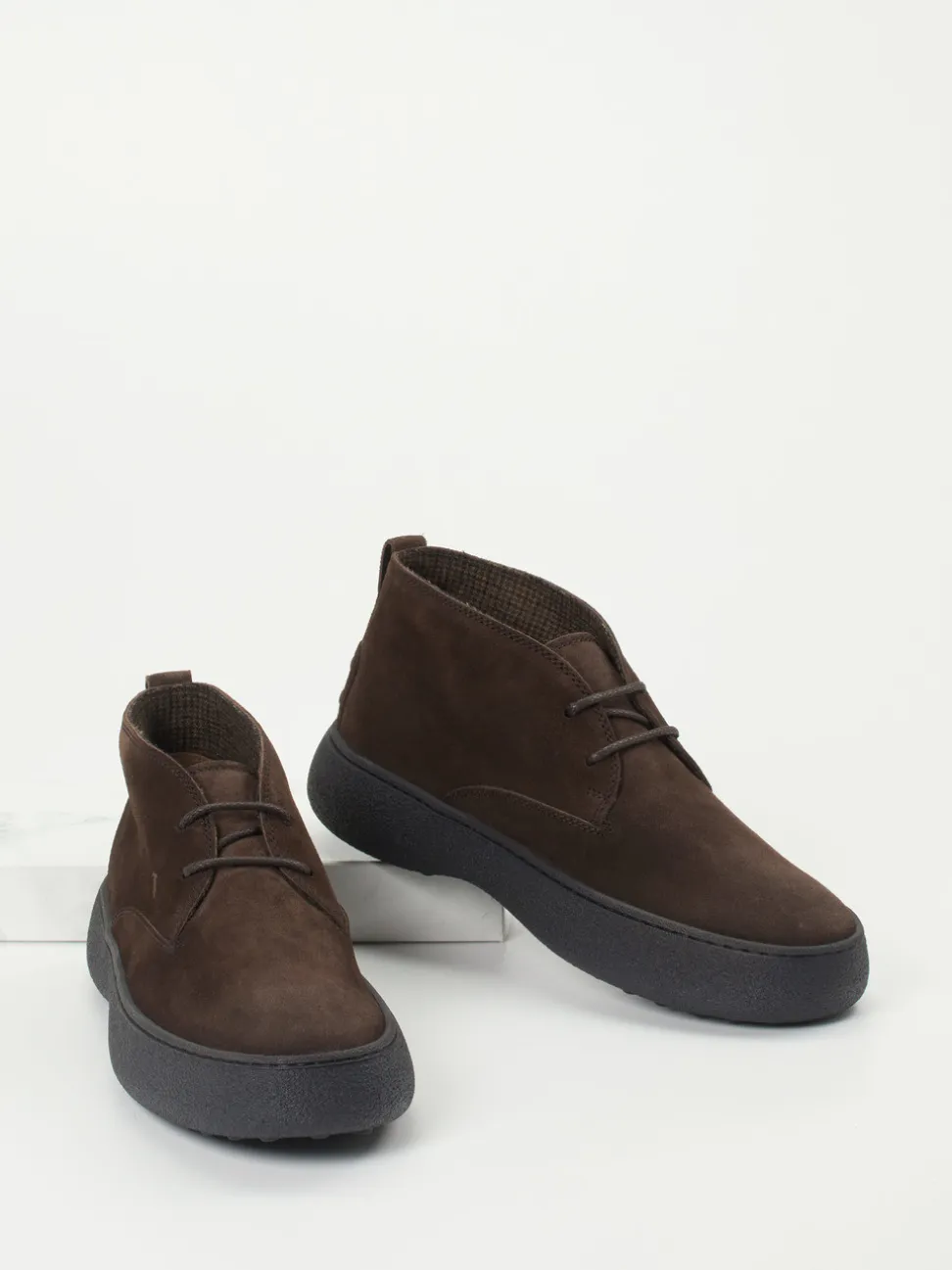 Tod's – Desert Boots aus Veloursleder braun