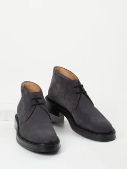 Tod's – Desert Boots aus Veloursleder anthrazit