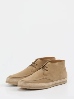 Tod's – Desert Boots aus Veloursleder Beige