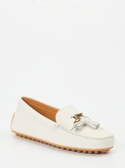 Tod's – Loafer aus geprägtem Leder in Weiß
