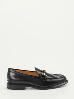 Tod's – Loafer aus glänzendem Kalbleder schwarz