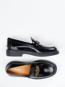 Tod's – Loafer aus Hochglanzleder schwarz