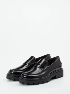 Tod's – Loafer aus Hochglanzleder Schwarz