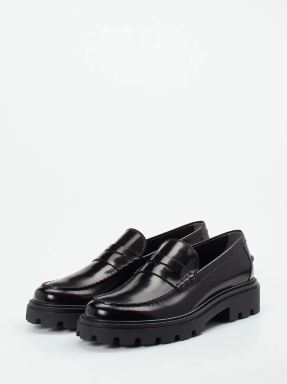 Tod's – Loafer aus Hochglanzleder Schwarz