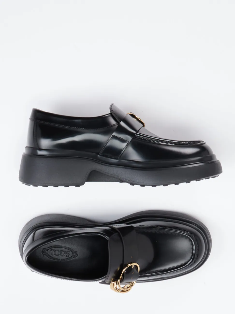 Tod's – Loafer aus Hochglanzleder in Schwarz