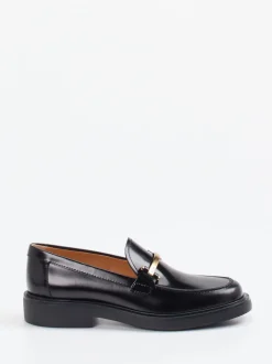 Tod's – Loafer aus Hochglanzleder in Schwarz