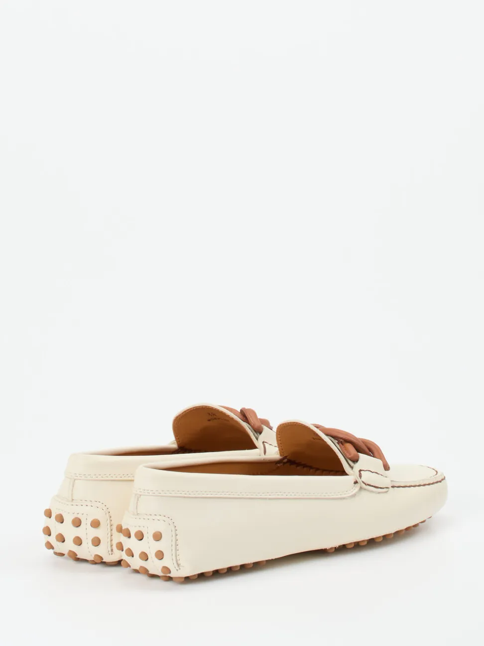 Tod's – Loafer aus Kalbleder in Cremeweiß