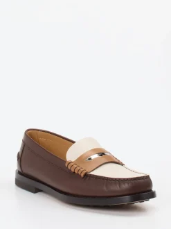 Tod's – Loafer aus Kalbleder in Dunkelbraun
