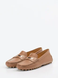 Tod's – Loafer aus Kalbleder in Cognacbraun