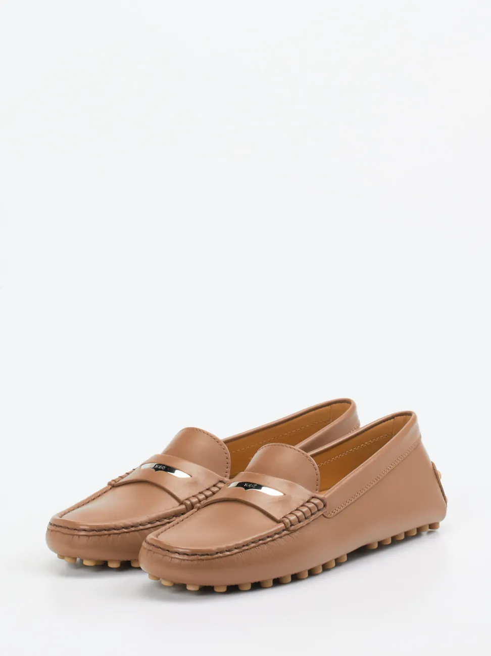 Tod's – Loafer aus Kalbleder in Cognacbraun