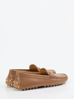 Tod's – Loafer aus Kalbleder in Cognacbraun