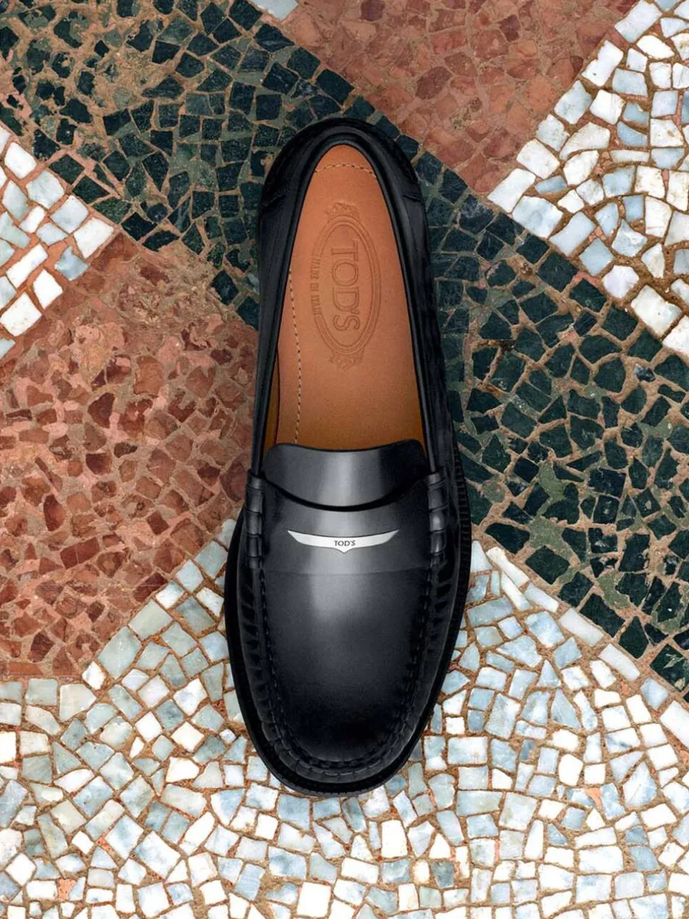 Tod's – Loafer aus Kalbleder Schwarz glänzend