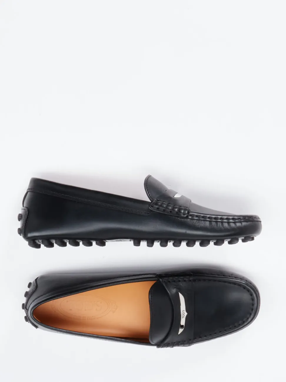 Tod's – Loafer aus Kalbleder Schwarz glänzend