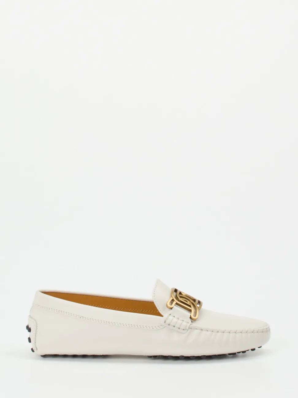 Tod's – Loafer aus Kalbleder mit Goldkette