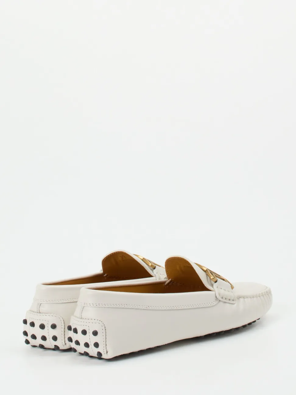 Tod's – Loafer aus Kalbleder mit Goldkette