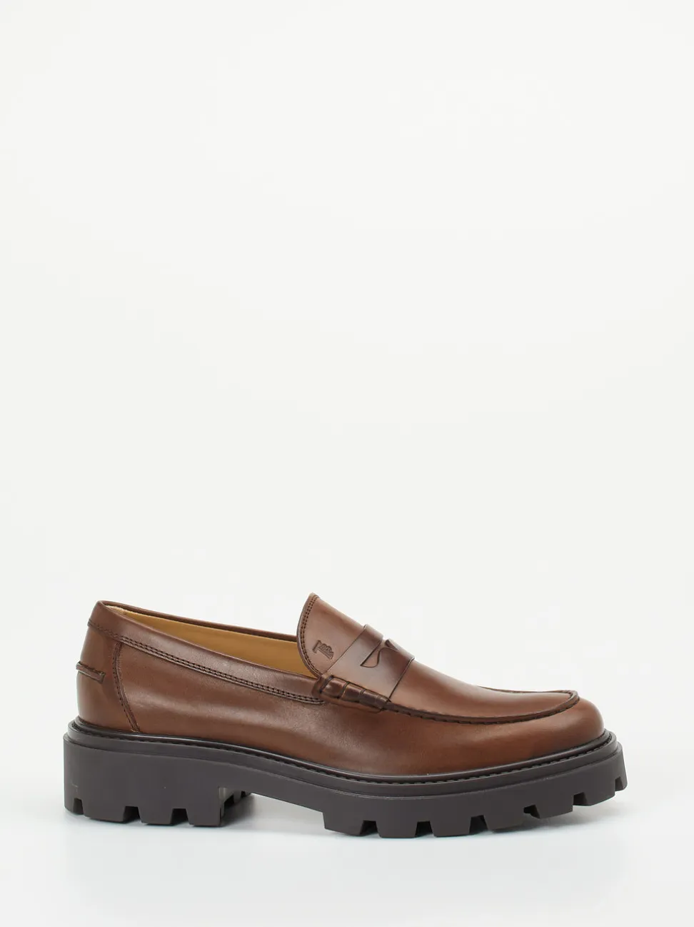 Tod's – Loafer aus Kalbleder in Mittelbraun