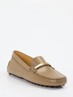 Tod's – Loafer aus Kalbleder in Sandbeige
