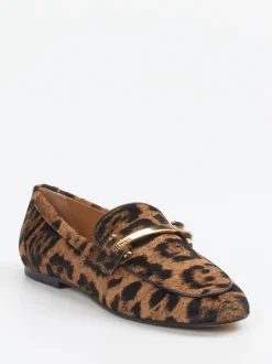 Tod's – Loafer aus Ponyfell in Leoprint