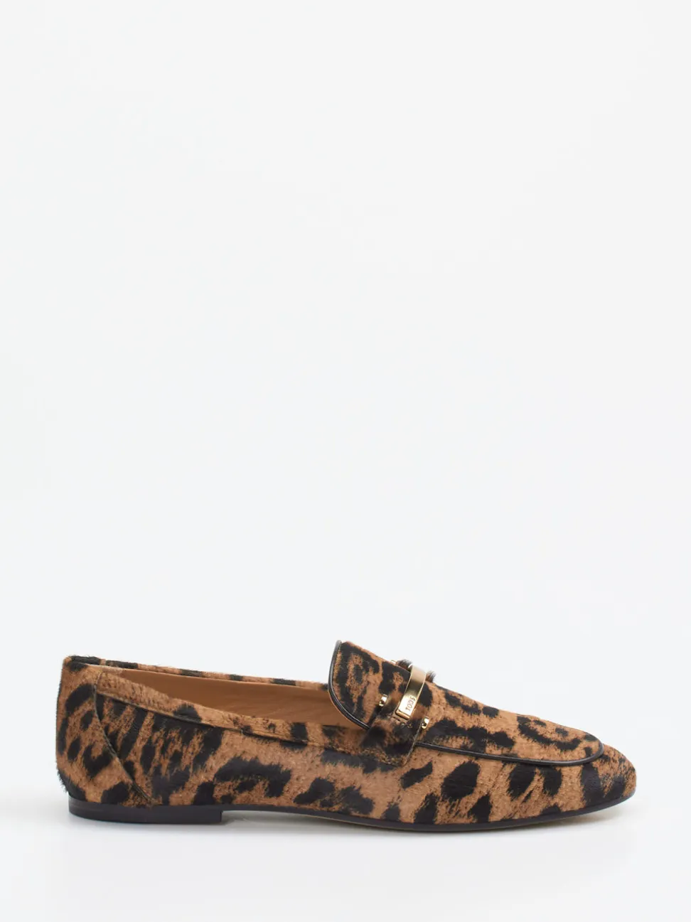 Tod's – Loafer aus Ponyfell in Leoprint