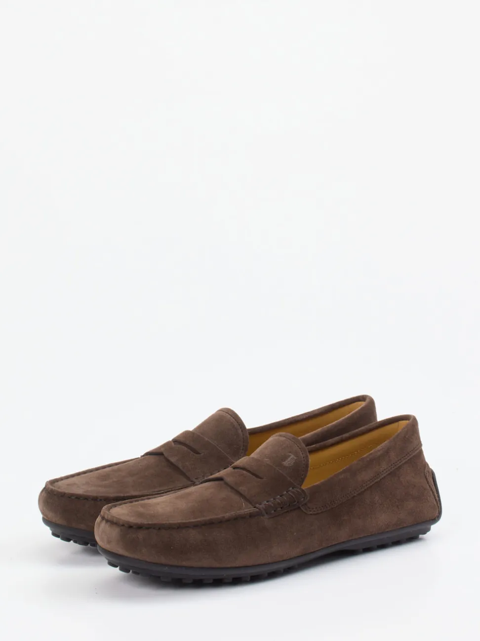 Tod's – Loafer aus Veloursleder in Braun